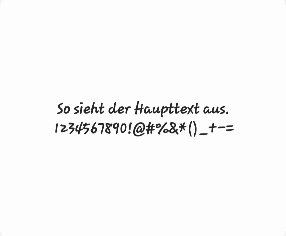Text in Schriftart Jazz