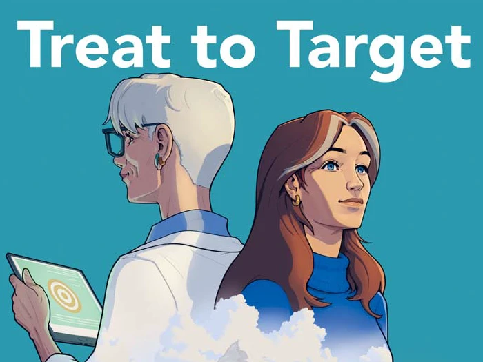 Comic Behandlungskonzept Treat to Target
