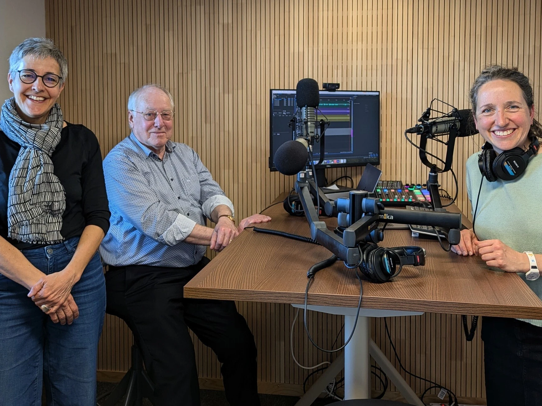 Podcast-Gäste Monika Bänziger und Martin Mäder zum Thema Sturzprävention
