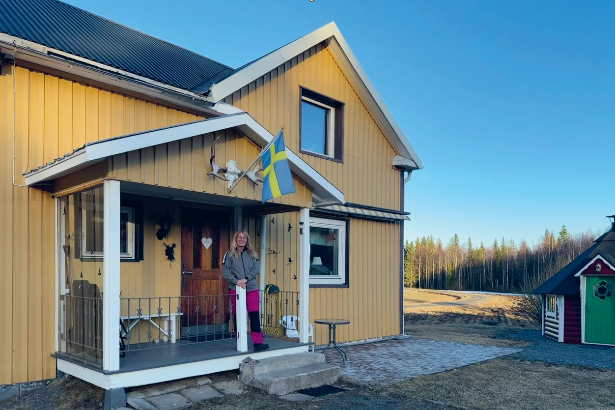 Rahel Cathomas nella sua casa di vacanza in Svezia